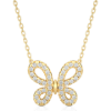 Picture of Elegant Butterfly Pendant, Featuring A 0.30 Carat Round Diamond(Without Chain)