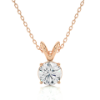 Picture of Elegant 0.60 Carat Round Diamond Pendant in a Refined Prong Setting (Without Chain)