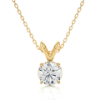 Picture of Elegant 0.60 Carat Round Diamond Pendant in a Refined Prong Setting (Without Chain)