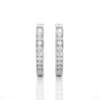 Picture of 0.50 Round Cut Lab Grown Diamond Hoop Earring