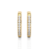 Picture of 0.50 Round Cut Lab Grown Diamond Hoop Earring