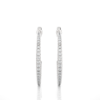 Picture of Radiant 0.40 carat LGD round diamond hoop earrings for effortless glamour.