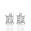 Picture of Shine brilliantly with 1 carat of princess cut perfection in diamond studs.