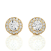 Picture of The perfect halo of glamour with 0.99 carat round diamond studs