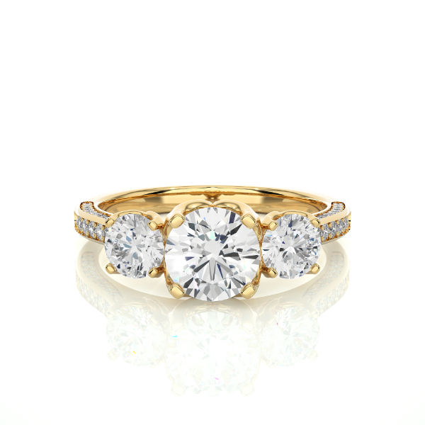 Picture of 1.90 Carat Three Stone Lab Grown Diamond Ring