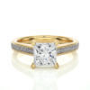 Picture of 1.95 Carat Lab Grown Princess Cut Diamond Ring