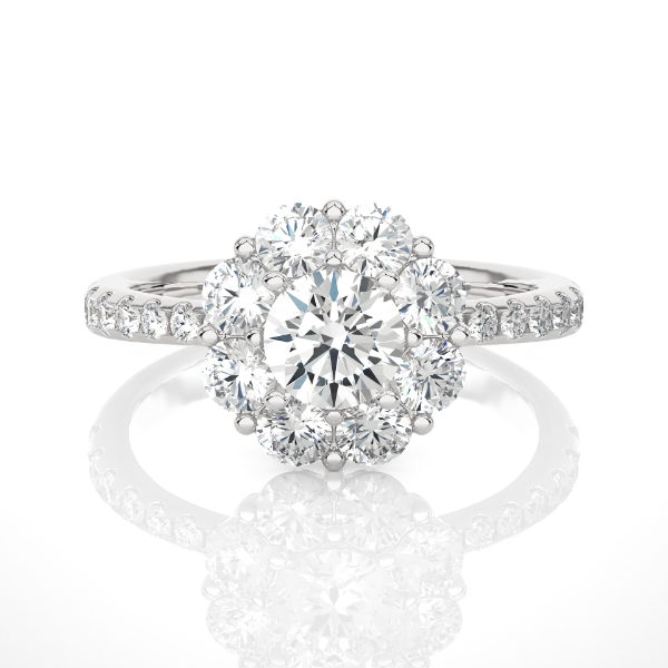 Picture of 1.65 Carat Floral Design Lab Grown Diamond Ring.