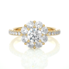 Picture of 1.65 Carat Floral Design Lab Grown Diamond Ring.