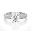 Picture of A Classic Solitaire Design Elevated With Dazzling Pave Band.