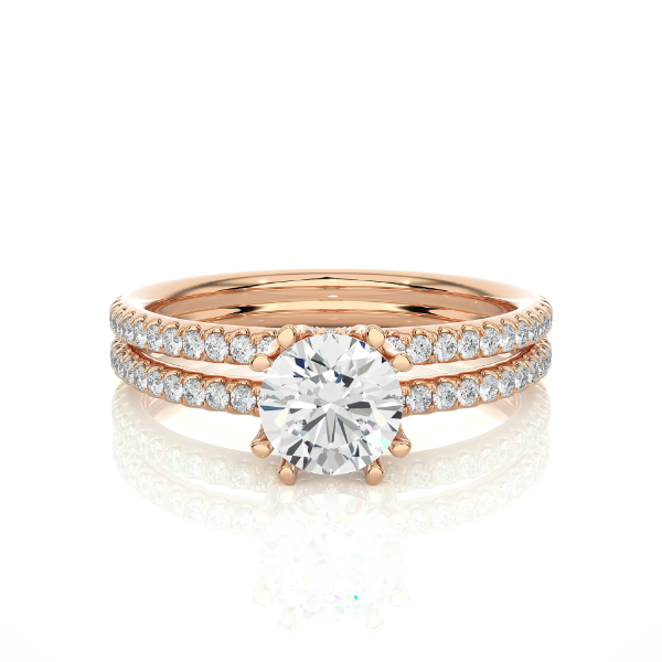 Picture of 1.35 Carat Round Cut Lab Grown Diamond Solitaire Ring.