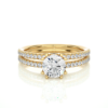 Picture of 1.35 Carat Round Cut Lab Grown Diamond Solitaire Ring.