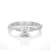 Picture of 0.75 Carat Lab Grown Diamond Criss Cross Solitaire Ring.