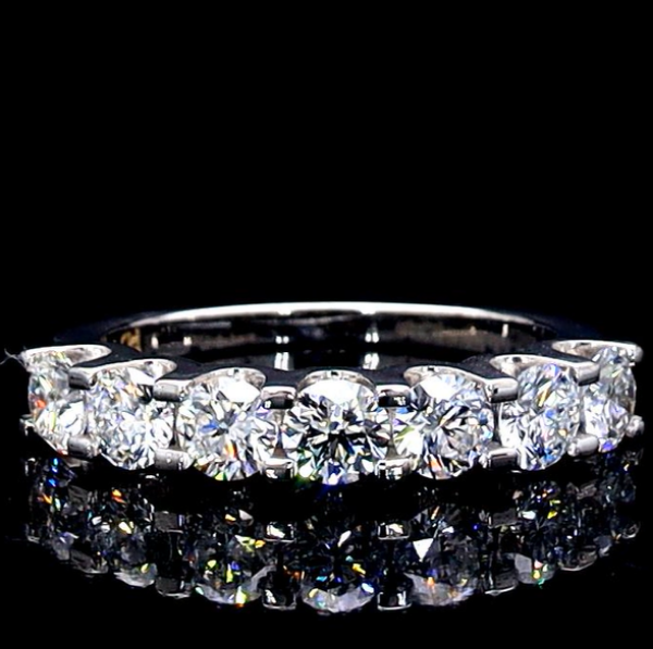 Picture of 7 Stone Lab Grown Diamond wedding Band 