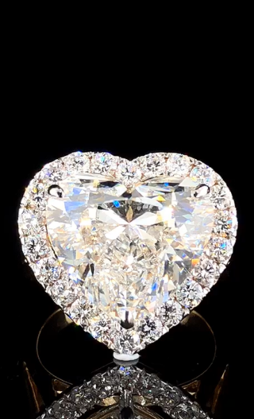 Picture of A Beautiful 8.50 Carat Heart Shaped Lab Grown Diamond Ring.