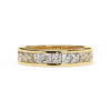 Picture of A Beautiful Ring Featuring 11 Princess Cut Stones Set In A Channel Setting.