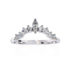 Picture of 0.38 Ct lab Grown Diamond Tiara Diamond Ring.