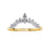 Picture of 0.38 Ct lab Grown Diamond Tiara Diamond Ring.