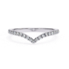 Picture of A Delicate 0.24 Carat Ring With A V-Shaped Design,adorned With Diamonds.