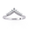 Picture of 0.15 Carat Princess Wishbone Lab Grown Diamond Ring