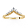 Picture of 0.15 Carat Princess Wishbone Lab Grown Diamond Ring