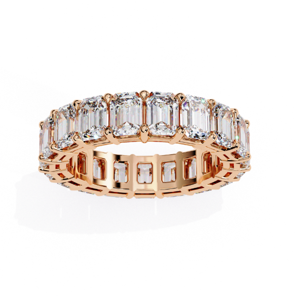 Picture of 4.88 Carat Emerald Cut Lab Grown diamond Eternity Band