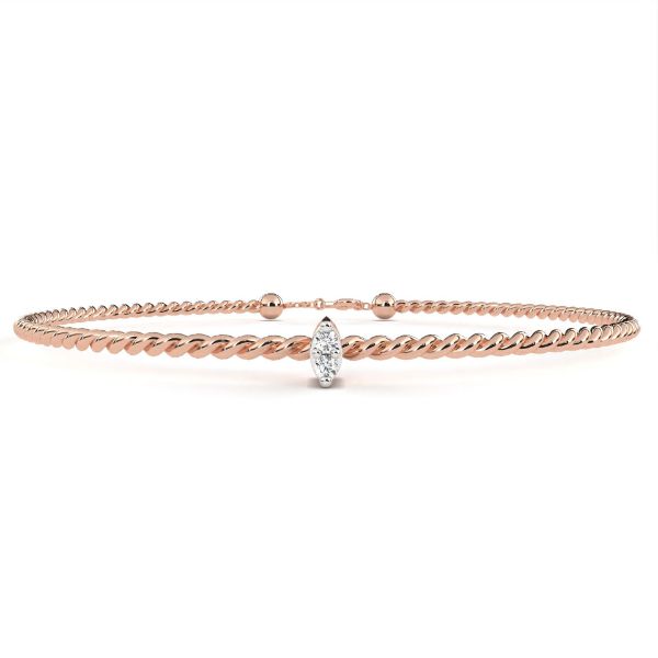 Picture of 0.21 Carat Twisted Rope Design Bracelet.