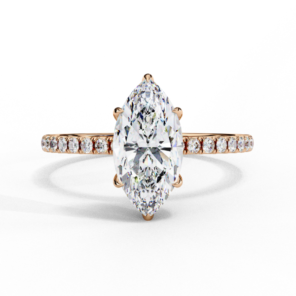 Picture of 1.72 Carat Marquise Diamond Ring With A Classic Band.