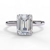 Picture of 2.56 Carat Emerald Cut Lab Grown Diamond Ring.