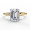 Picture of 2.56 Carat Emerald Cut Lab Grown Diamond Ring.