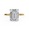 Picture of 2.62 Carat Emerald Cut Lab Grown Diamond Ring With a Hidden Halo.