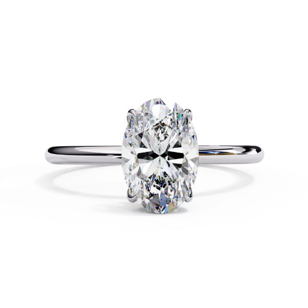 Picture of 1.20 Carat Oval Lab Grown Diamond  Solitaire Ring.