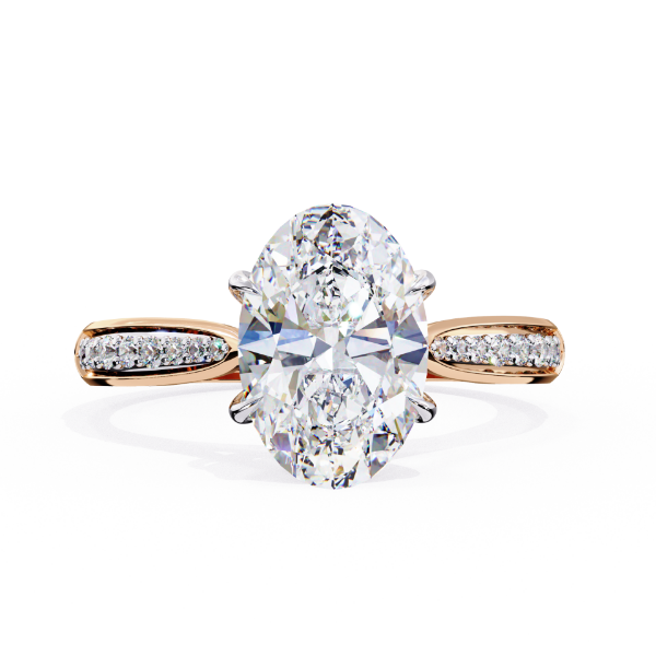 Picture of A Stunning Oval Cut Diamond Ring.