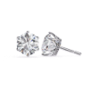 Picture of Round Cut Lab Grown Diamond Stud Earring.