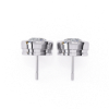 Picture of Round Cut Lab Grown Diamond Bezel Stud Earring.