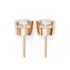 Picture of  Round Cut Lab Grown Diamond Stud Earring.