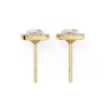 Picture of 1 Carat Cushion Halo Studs.