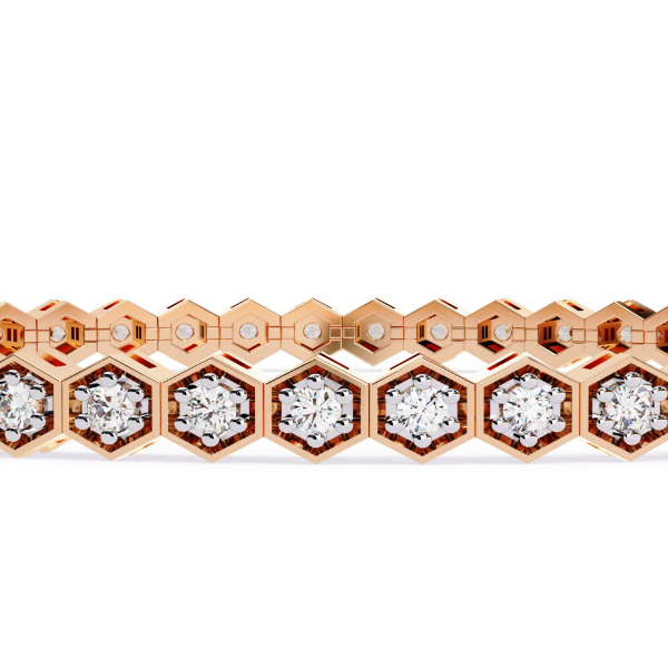 Picture of Classic Hexagon Tennis Bracelet.