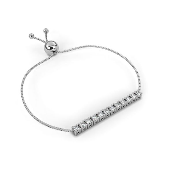 Picture of 0.36 Carat Round Cut Lab Grown Diamond Pave Bracelet.