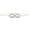 Picture of Round Cut Lab Grown Diamond Pave Infinity Bracelet.