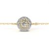 Picture of Round Cut Lab Grown Diamond Halo Bracelet.