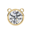 Picture of Round Cut Lab Grown Diamond Bezel Pendant (Without Chain)