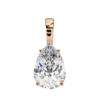 Picture of Pear Cut Lab Grown Diamond Four Prong Pendant (Without Chain)