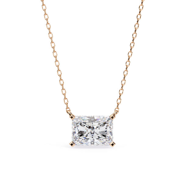 Picture of 1.95 Carat Radiant Cut Lab Grown Diamond Four Prong Pendant (Without Chain)