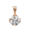 Picture of Round Cut Lab Grown Diamond Solitaire Pendant(Without Chain)