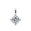 Picture of Princess Cut Lab Grown Diamond Four Prong Pendant (without chain)