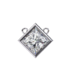 Picture of 2.01 Carat Princess Cut Bezel Pendant (Without Chain)