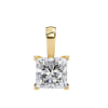 Picture of Princess Cut Solitaire Four Prong Pendant (without chain)