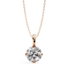 Picture of Round Cut Solitaire Eight Prong Pendant (without chain)