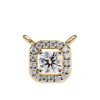 Picture of Round Cut Lab Grown Diamond Halo Pendant (without chain)