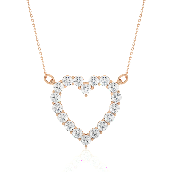 Picture of 50 Cent Heart Shaped Diamond Pendant (Without Chain)